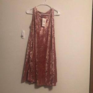 Beautiful pink velvet dress